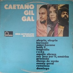 LP Caetano Veloso, Gilberto Gil, Gal Costa – Série Autógrafos de Sucesso (1982) (Vinil usado)
